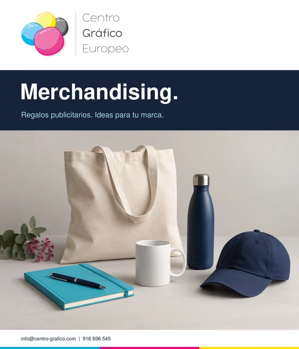 Portada del catálogo de merchandising de Centro Gráfico Europeo